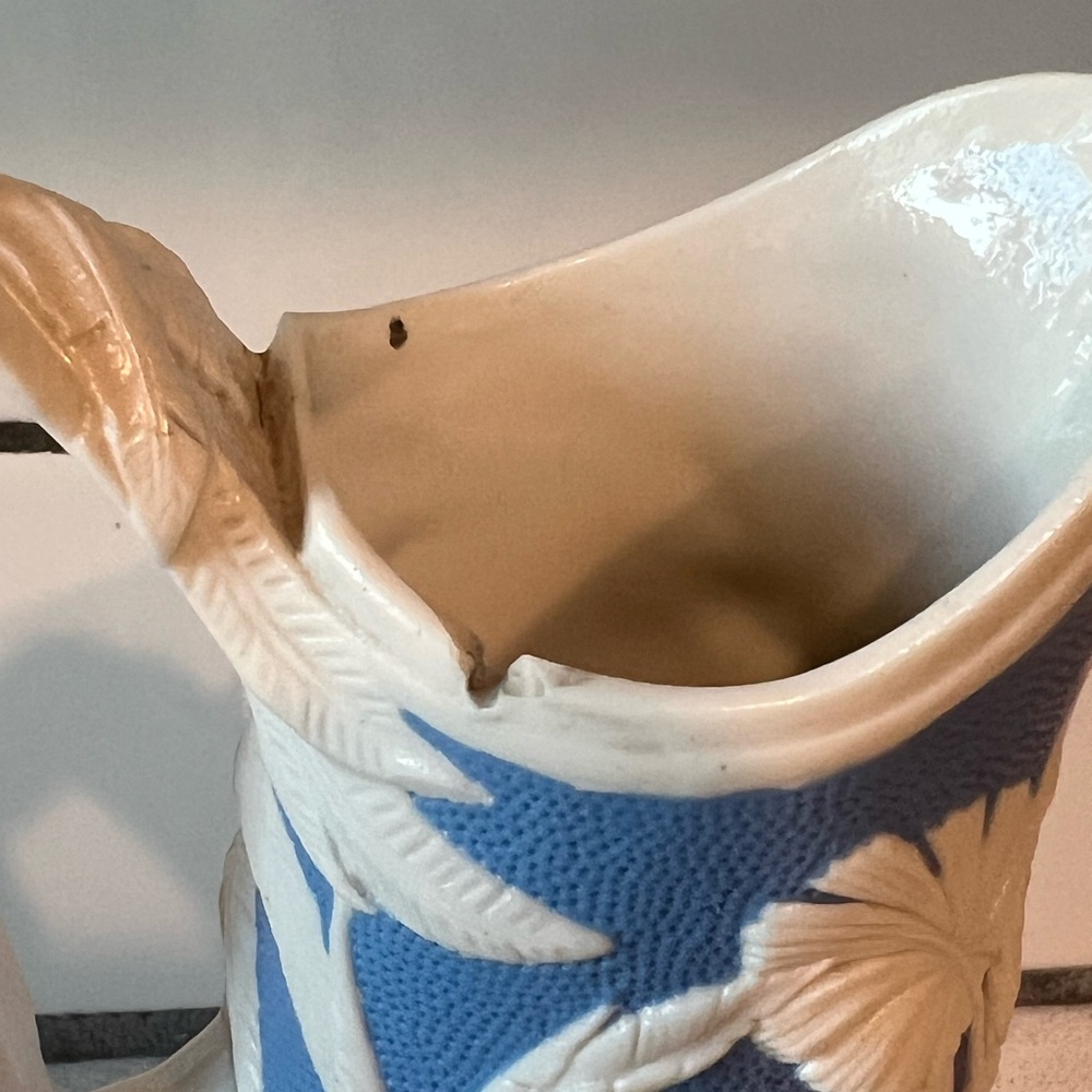 Antique Victorian T. & J. Mayer Dale Hall Staffordshire Relief Jug No.97 c.1870 - Picture 5 of 8